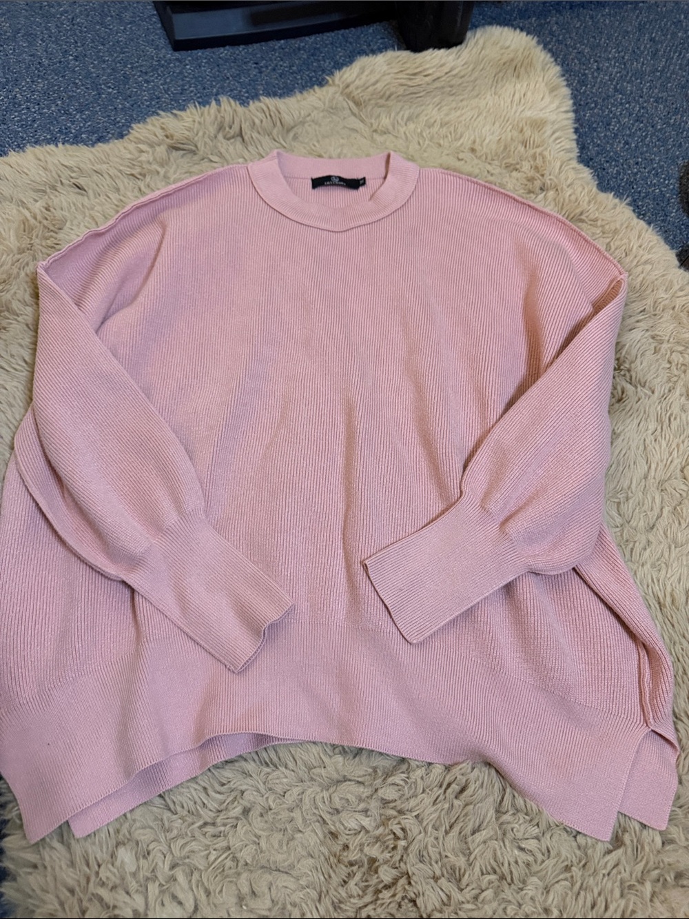 Everyday Crewneck Sweater in Light Pink